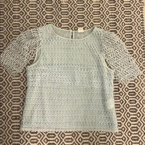 Club Monaco baby blue top - size small